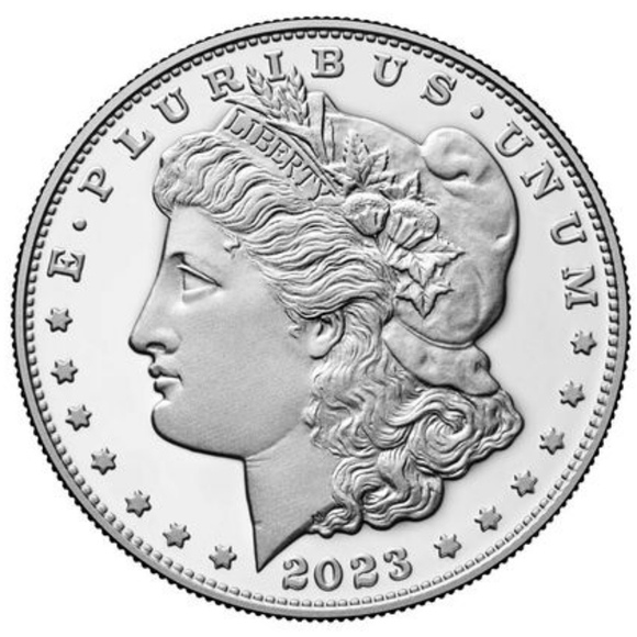 2023 S Morgan Silver Dollar Uncirculated w/ OGP & COA. 1 ounce pure silver coin - Picture 3 of 4